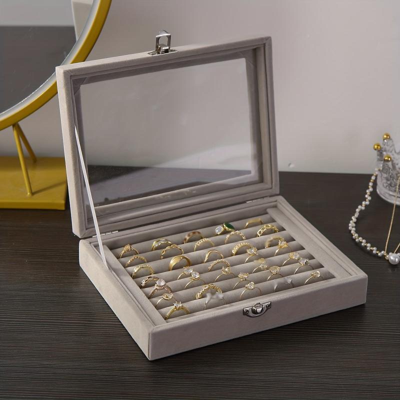 Clear Lid Jewelry Organizer for Girls and Women with Jewelry Box