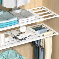 Adjustable Tension Shelf Rod for Closet Organization