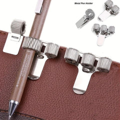 1pc Spring Pen Holder Clip Metal Pen Holder Carbon Steel Pen Holder Clips