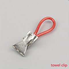 5pcs Towel Hanging Drying Rack Metal Clip Kitchen Bathroom Toilet