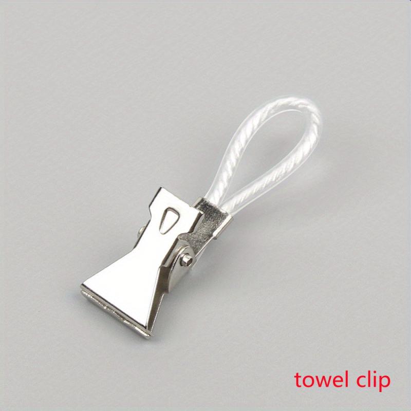 5pcs Towel Hanging Drying Rack Metal Clip Kitchen Bathroom Toilet