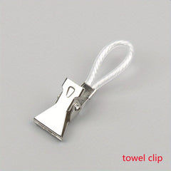 5pcs Towel Hanging Drying Rack Metal Clip Kitchen Bathroom Toilet
