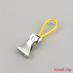 5pcs Towel Hanging Drying Rack Metal Clip Kitchen Bathroom Toilet