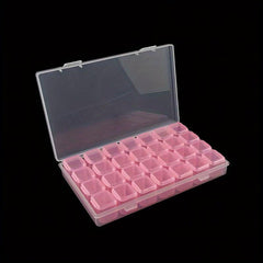 DIY Jewelry Organizer 28 Grids Plastic Storage Container for Rings Earrings
