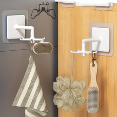 360 Rotating Hook with Strong Adhesive for Nail Storage