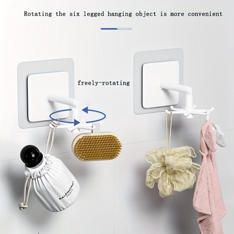 360 Rotating Hook with Strong Adhesive for Nail Storage