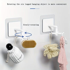 360 Rotating Hook with Strong Adhesive for Nail Storage