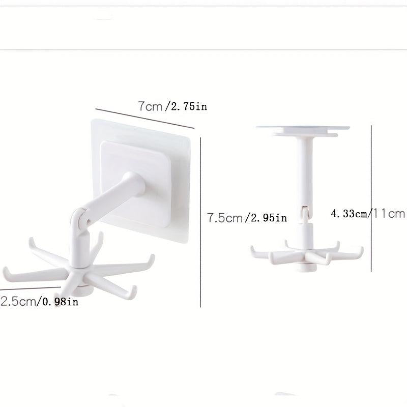360 Rotating Hook with Strong Adhesive for Nail Storage