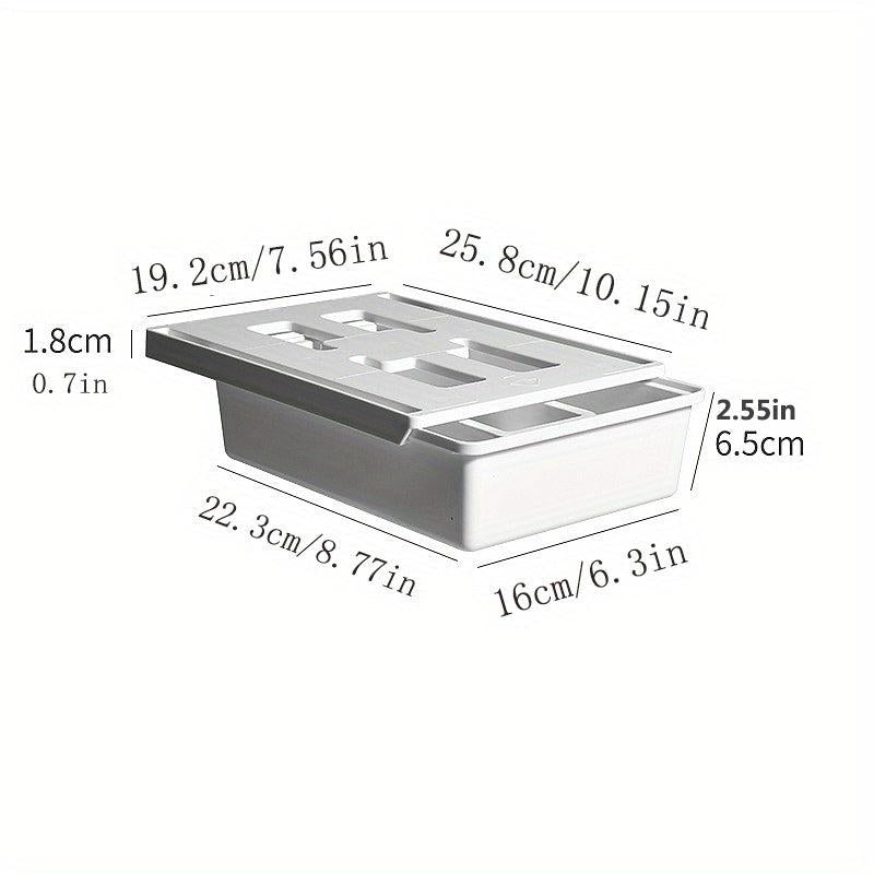 Under Desk Invisible Drawer Storage Box Self Adhesive for Office Home School Des