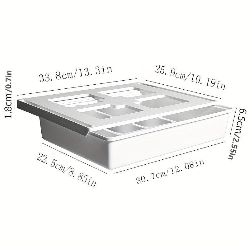 Under Desk Invisible Drawer Storage Box Self Adhesive for Office Home School Des