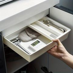 Under Desk Invisible Drawer Storage Box Self Adhesive for Office Home School Des