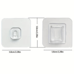 2pcs Punch Wall Mounted Sticker Hook Set Waterproof Sticky for Kitchen Bathroom