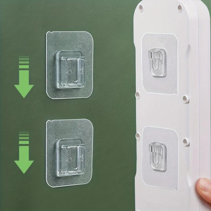 2pcs Punch Wall Mounted Sticker Hook Set Waterproof Sticky for Kitchen Bathroom