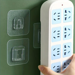 2pcs Punch Wall Mounted Sticker Hook Set Waterproof Sticky for Kitchen Bathroom