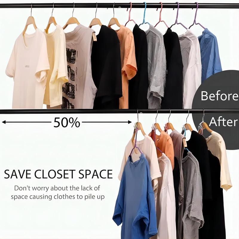 55pcs Clothes Hanger Connector Plastic Hanger Connection Hook Space Saving