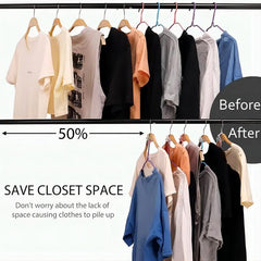 55pcs Clothes Hanger Connector Plastic Hanger Connection Hook Space Saving