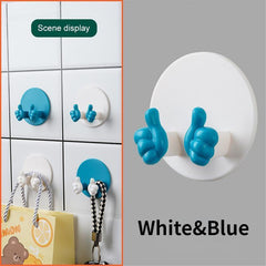 2pcs Punch Plug Holder Wall Mounted Hook
