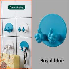 2pcs Punch Plug Holder Wall Mounted Hook