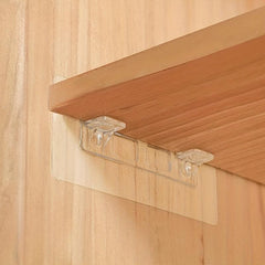 4pcs Shelf Support Peg Clear Self Adhesive Clips Strong Partition Bracket Holder