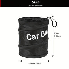 Car Trash Bin Hangable Garbage Bag Litter Container Car Interior Access