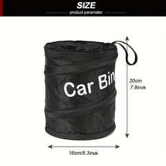 Car Trash Bin Hangable Garbage Bag Litter Container Car Interior Access