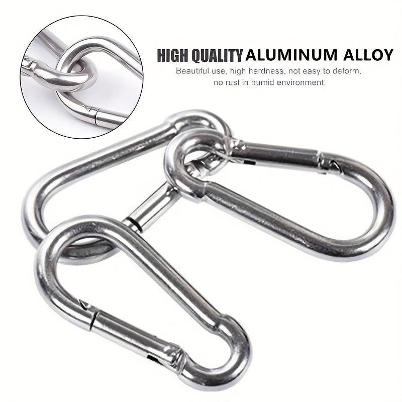 10pcs Stainless Steel Carabiner for Hammocks Swings- Outdoor Activ