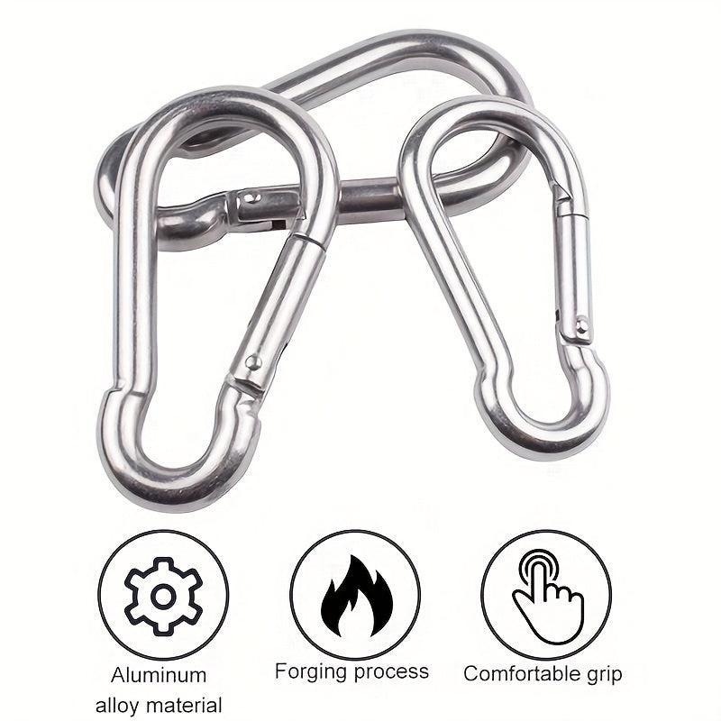 10pcs Stainless Steel Carabiner for Hammocks Swings- Outdoor Activ