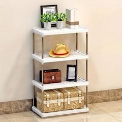 3-Ply Stainless Steel Tiered Storage Shelf for Home Storage Items