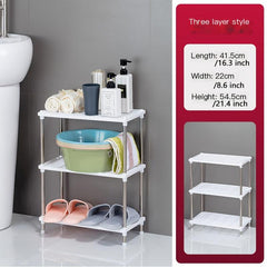 3-Ply Stainless Steel Tiered Storage Shelf for Home Storage Items