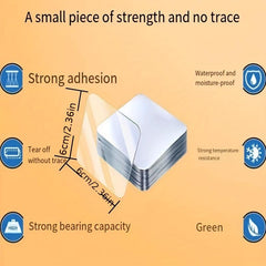 10pcs Double Sided Adhesive Wall Mounting Nano Clear Gel