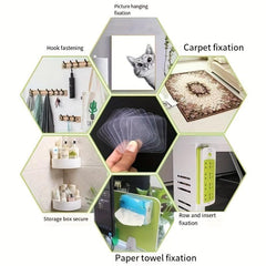 10pcs Double Sided Adhesive Wall Mounting Nano Clear Gel