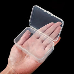 6 Mini Clear Beads Storage Containers for Small Items Jewelry