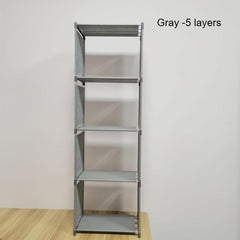 4 Layer Bookshelf Waterproof Storage Rack Multipurpose Stand