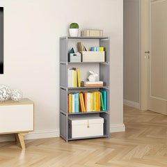 4 Layer Bookshelf Waterproof Storage Rack Multipurpose Stand