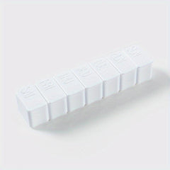 Portable Weekly Pill Organizer 7 Days Dispenser Vitamins Fish Calcium Tablets