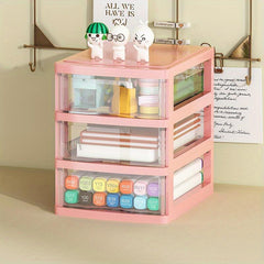 Stylish Desktop Storage Box with Drawer for Masks Cosmetics and Stationery