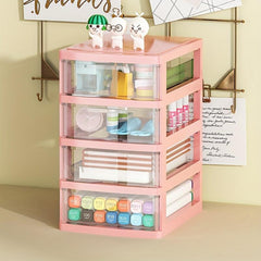 Stylish Desktop Storage Box with Drawer for Masks Cosmetics and Stationery