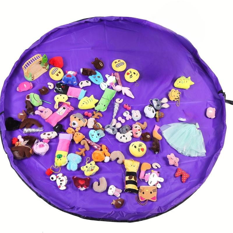 Portable Toy Storage Bag & Play Mat - Foldable Kids' Toy Org