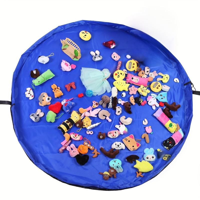 Portable Toy Storage Bag & Play Mat - Foldable Kids' Toy Org