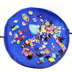 Portable Toy Storage Bag & Play Mat - Foldable Kids' Toy Org