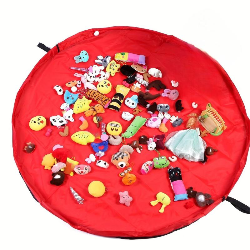 Portable Toy Storage Bag & Play Mat - Foldable Kids' Toy Org