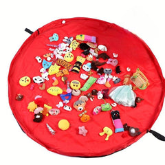 Portable Toy Storage Bag & Play Mat - Foldable Kids' Toy Org