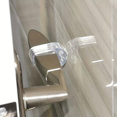 Clear PVC Door Stop Transparent Wall Protector Mute Door Handle Stop