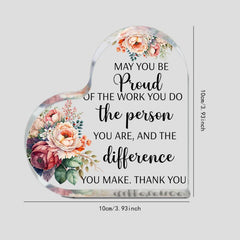 Inspirational Acrylic Paperweight - Employee Appreciation Gift