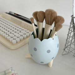 Dinosaur Egg Makeup Brush Holder Box