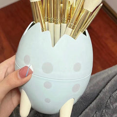 Dinosaur Egg Makeup Brush Holder Box