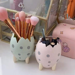 Dinosaur Egg Makeup Brush Holder Box