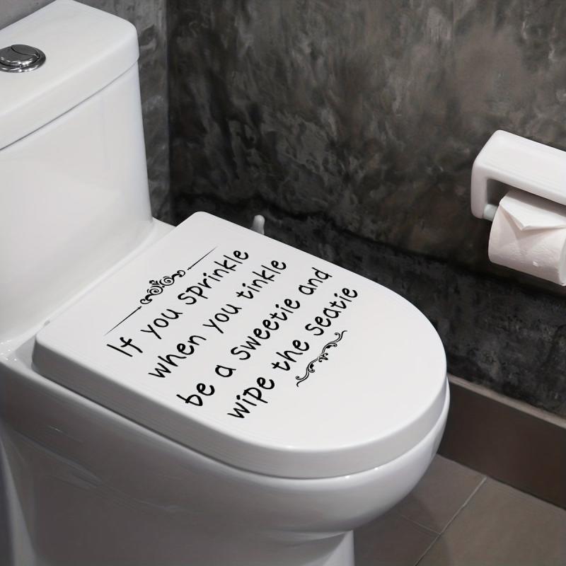 Toilet Wall Stickers: Bathroom Decoration Self-adhesive Wall Stick