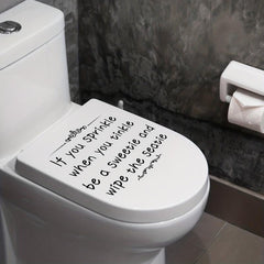 Toilet Wall Stickers: Bathroom Decoration Self-adhesive Wall Stick