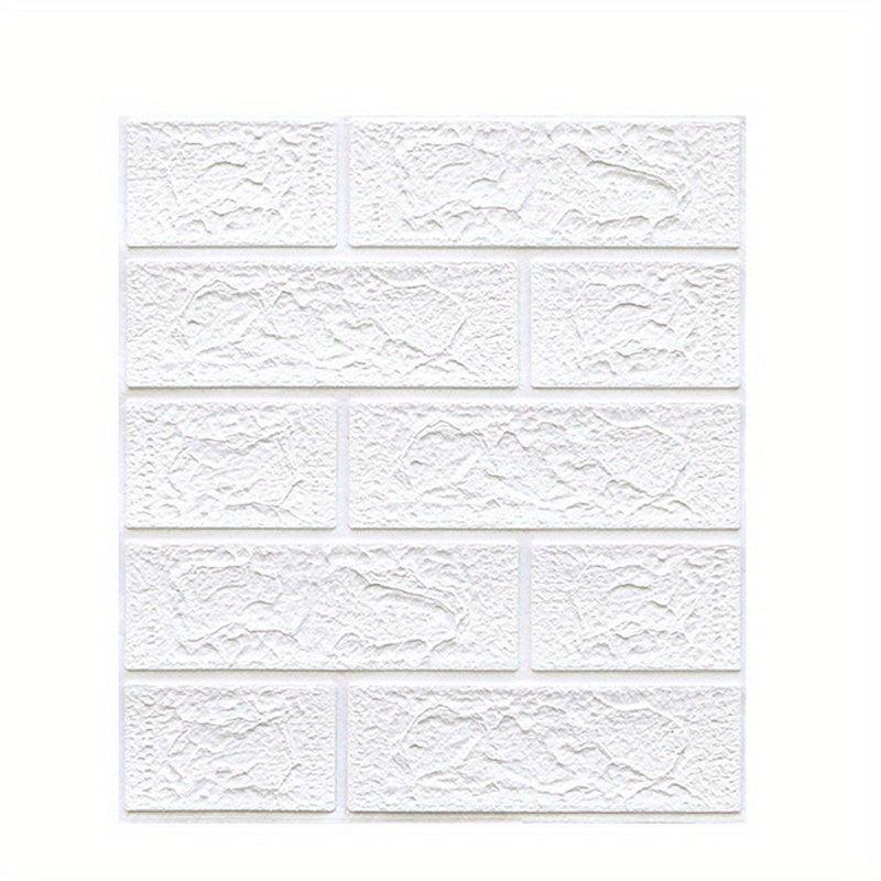10pcs DIY 3D Wallpaper Foaming Cotton Self Adhesive Waterproof